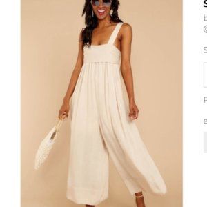 Shop Red Dress Sand Jumpsuit